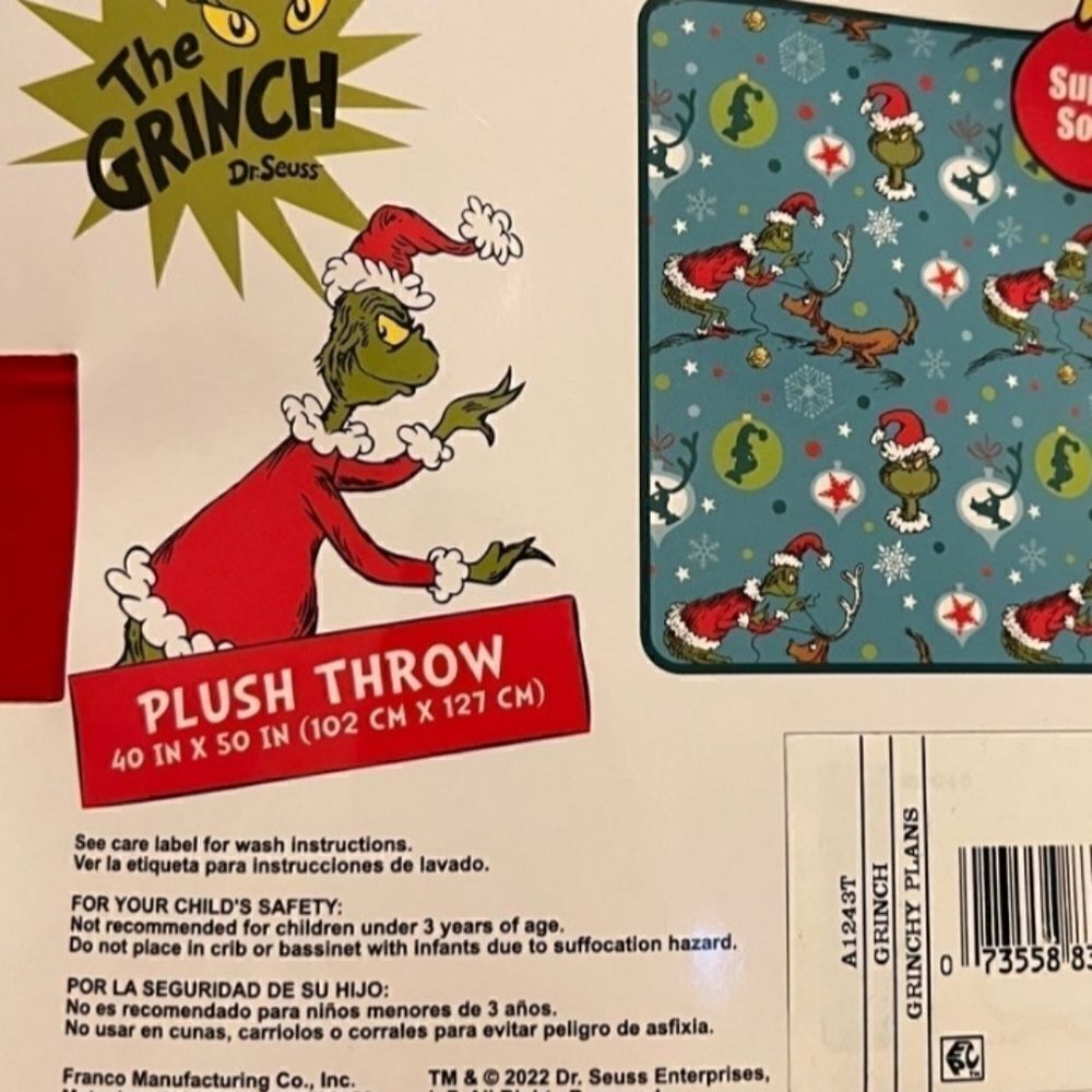 Grinch throw set  - Picture 4 of 4